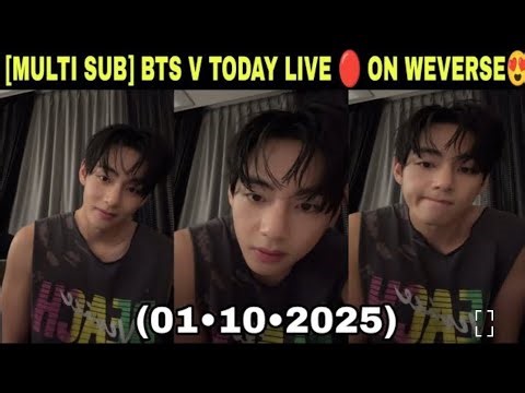[ENG-SUB]🔴 BTS V WEAVERS Live today [01-10-2025] BTS V Full Live TODAY LIVE 🔴 BTS V FULL VIDEO
