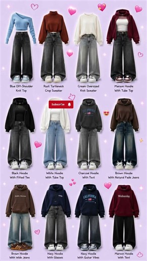 Cozy Hoodie & Sweater Outfit Ideas | Cute Casual Winter Street Style Looks ✨ #shorts #ytshorts