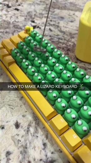 How to make a lizard keyboard #shorts