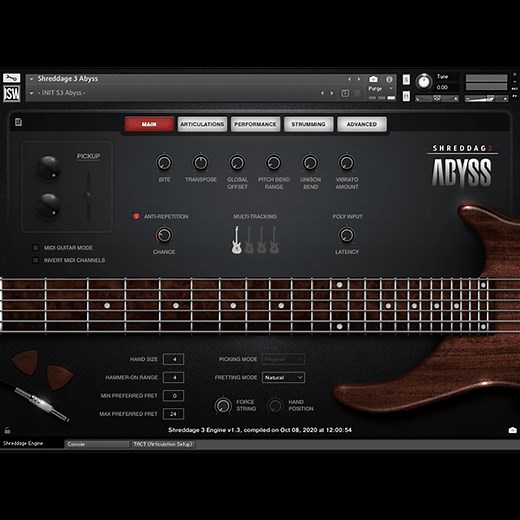 Shreddage 3 Abyss (VST, AU, AAX) Virtual Guitar Instrument for Kontakt