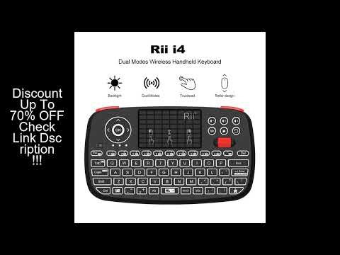 Rii i4 Mini Bluetooth Wireless Keyboard With Touchpad 2.4GHz Backlit Mouse Remote Control For Window