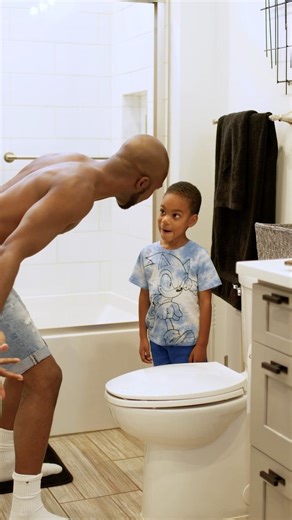 Fatherhood is…. Creating a step by step potty training tutorial video with your son to teach him how to wipe and flush 😂 It’s the constant desire to be better everyday. To protect our family at all cost and do whatever we can to make our children smile. Of all the titles we’ve gone by, “Dad and Daddy” have been the best ❤️ Happy Father’s Day! Lets all Keep Improving 💪🏽 #fathersday #father #fatherhood #blacklove #parenting #pottytraining #terrellandjarius | Terrell & Jarius