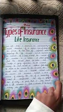 Best business studies project file on insurance class 11 ✨#project #insurance #file