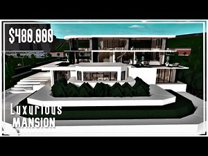 Luxurious Modern Mansion | Welcome To Bloxburg | Tour ( No Large Plot)