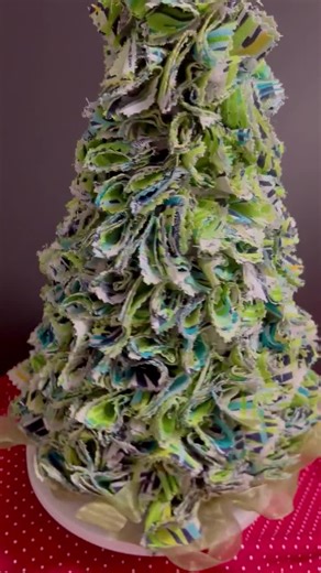 SALE! Christmas Tree - Farmhouse Rag Tree - Centerpiece - Holiday Decor - Entertaining ... - Etsy