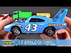 Learning Colors Street Vehicles for Kids #1 Hot Wheels, Matchbox, Tomica Die-Cast Toy Cars & Trucks