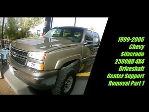 1999-2006 Chevy Silverado 2500HD Driveshaft Center Support Part 1