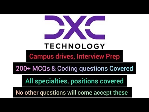 DXC Technology Interview Preparation 🎯💥 | All Departments + MCQs + Coding Placement Drive 💼
