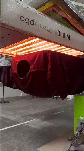 Process of Using a Flash Dryer for Screen Printing. #screenprinting #screenprint
