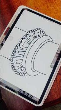 Kerala mural drawing of kankanam (bangle). #learntodraw #art #muralproject #muralelements