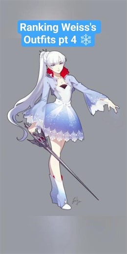 Ranking Weiss's Outfits pt 4 #anime #RWBY #shorts
