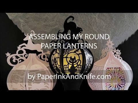 Round Paper Lantern Assembly DIY Lantern by Paper Ink and Knife