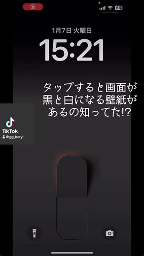 白黒変化する壁紙の裏技