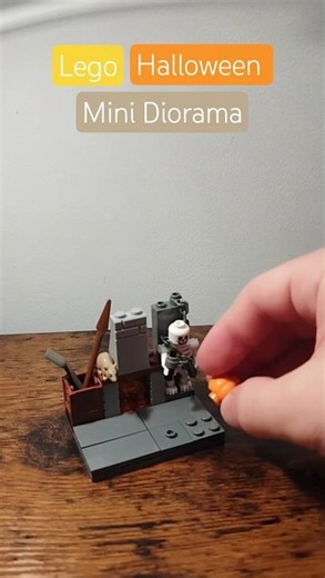 Lego Halloween 👻 Mini Diorama - interior design for Halloween #lego #legos #shorts #legobuild