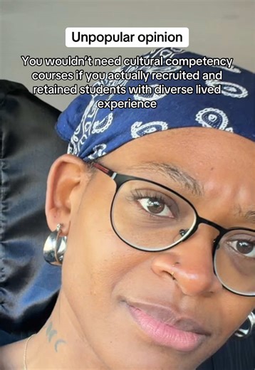 There’s a LOT more I could say about this, but this isn’t what real progress looks like. It can’t be when the burden of learning and unlearning isn’t placed on the people it actually belongs to. Framing these conversations as a “community issue” feels like a redirection. We’re all asked to engage at the same level…but we’re not all starting from the same place 🫠 it is frustrating to see (and be) a student with lived experiences of these issues being asked to repeatedly process, explain, and wri