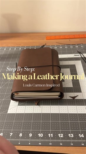 How to Make a Louis Carmen Inspired Leather Journal