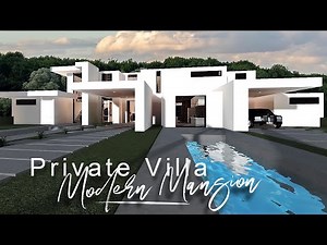 Private Villa Modern Mansion| No Large Plot| ROBLOX Bloxburg