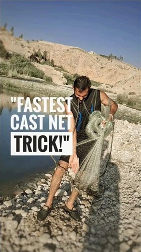 "How to Cast a Fishing Net Fast and Easy"