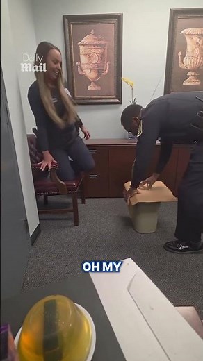 Police officer pranks captain with mouse trick
