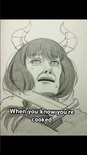 This angle is hard (credits to the og artist of the frieren angle) #art #sketch