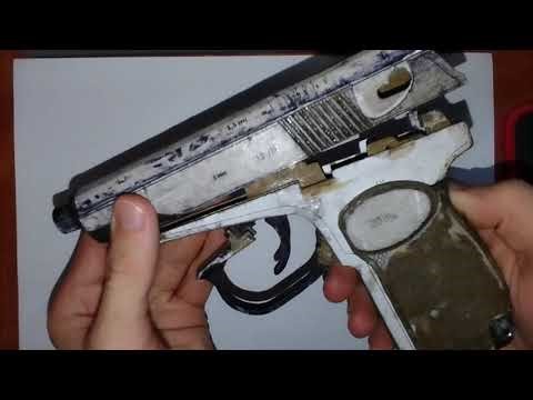 Papercraft Makarov #5: Slide on frame