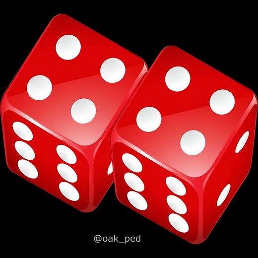 dado rojo doble 3d / two virtual dice