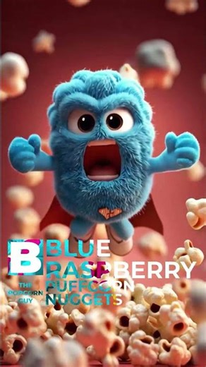 Blue Raspberry Puffcorn Nuggets | The Popcorn Guy NY