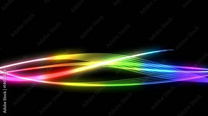 Abstract rainbow background color wave animation