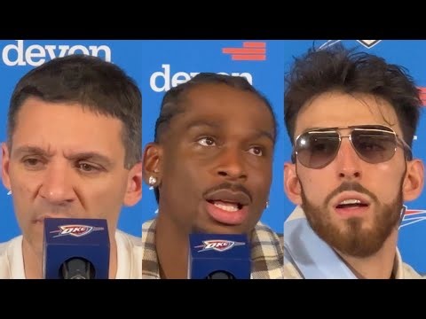 FULL Thunder Postgame Interviews vs. Clippers: Shai Gilgeous-Alexander, Chet Holmgren, Daigneault
