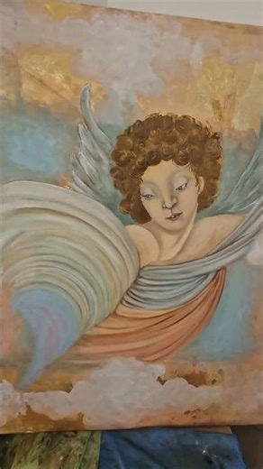 Im painting a guardian angel #artprocess