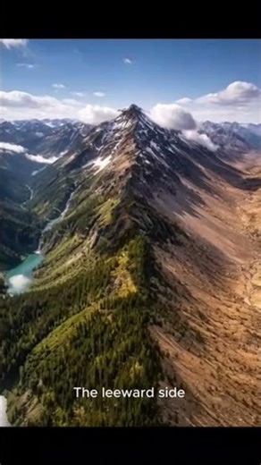 How Mountain Creates a Desertt #rainshadow#geography #naturefacts #mountains #shorts