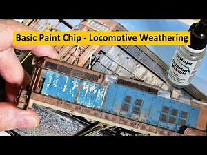Paint Chipping & Erosion Effects | X-SP SD9E Locomotive | Locomotive Weathering # 3 | Boomer Diorama
