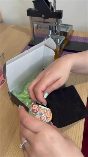 Our fist interstate order!! How cute is this animation portrait!! #fathersday #custommagnets #love