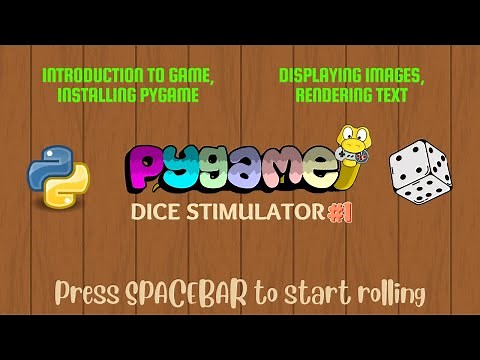 Dice Rolling Stimulator with python | Game dev with Pygame | Crazy Coders