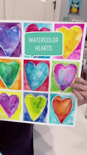 Fun and Easy Watercolor Heart Painting Tutorial