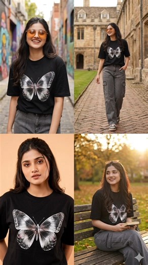 Casual Chic with a Touch of Nature 🦋🪞👀#ytshorts #fashion #yt #cozystyle