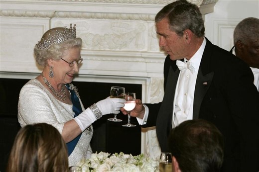 A look back at British monarch's state visits to Washington