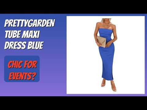 REVIEW (2026): PRETTYGARDEN Tube Maxi Dress Blue. Features