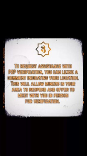 15K views · 196 reactions | If you need help with P2P verification, leave a comment with your location. Miners in your area can then respond and offer to meet with you for in-person verification. This can be a useful way to connect with other miners and ensure that you are able to complete the verification process successfully. #sidrabank #sidrachain #sidracoin | Sidra Chain | Facebook