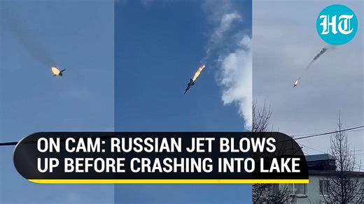 Putin's MiG-31 fighter jet turns into fireball mid-air in Russia | Watch How It Crashed
