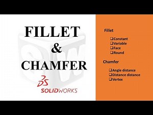 Fillet & Chamfer Commands in SolidWorks | Complete Guide