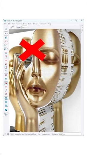 Turn a simple image into a fully editable 3D SketchUp model — faster than you think. #nicetower