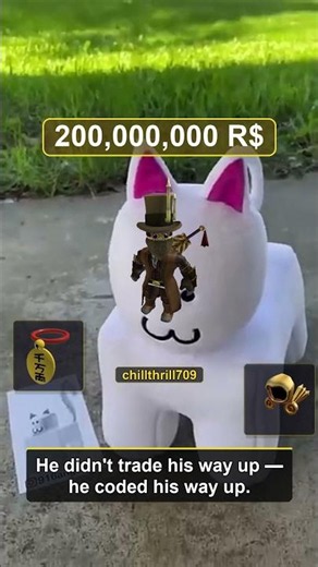 chillthrill709 built 12 million players. Then bought 200,000,000 R$ in limiteds. 👑