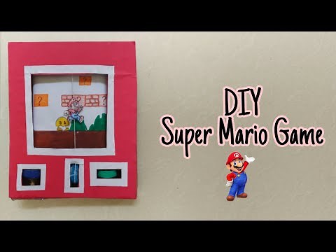 DIY Super Mario Game || How to make a Super Mario game with Cardboard || #AnjumsArtworks