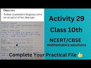 Maths Lab Activity 29 Class 10// Maths Practical// Class 10 Maths Activity Solution// CBSE board