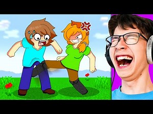 Reacting to Ultimate Minecraft Cartoons (Funny Anime)