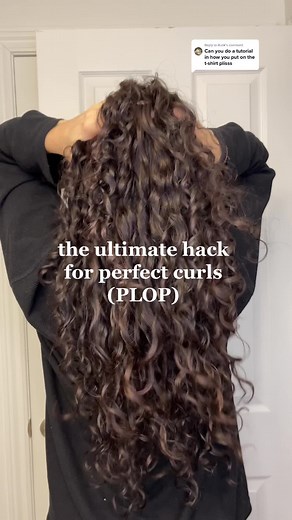 Plopping Hair Overnight for Perfect Curls