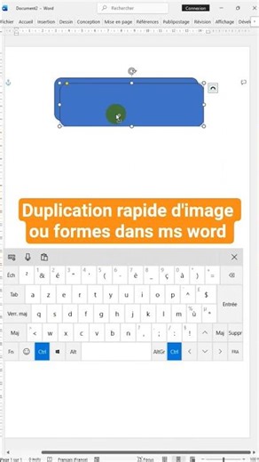 Duplication rapide d'image et formes dans ms word