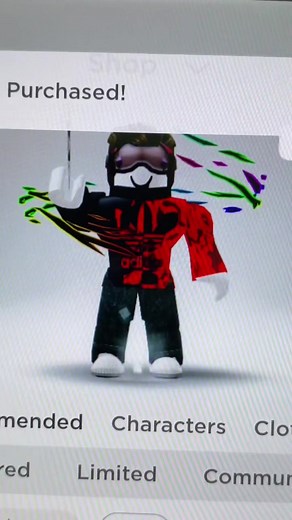 Roblox Avatar Showcase: Stylish Red and Black Design