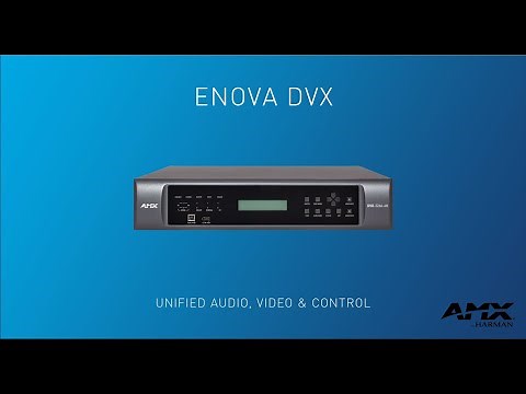 AMX Enova DVX 4K60 All-In-One Presentation Switchers: Product Overview